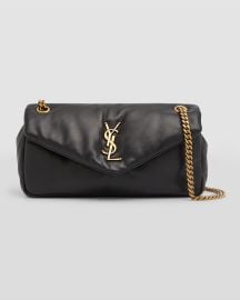 Saint Laurent Calypso Small YSL Shoulder Bag in Smooth Padded Leather at Neiman Marcus